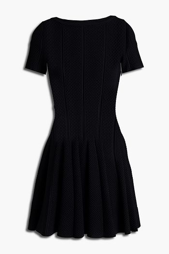 ALAÏA Textured stretch-knit mini dress