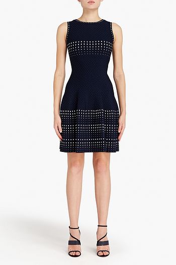 ALAÏA Jacquard-knit mini dress