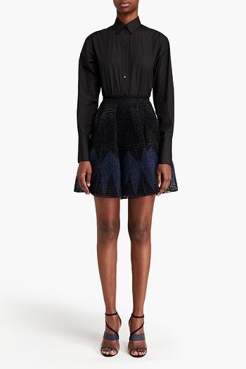 ALAÏA Jacquard-knit mini skirt