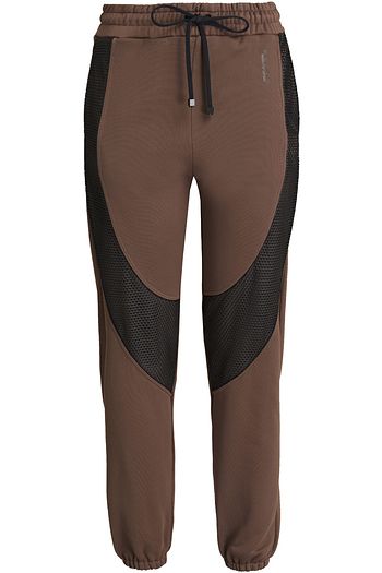 KORAL Jameson mesh-trimmed two-tone French terry track pants