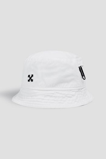OFF-WHITE™ Appliquéd cotton-twill bucket hat