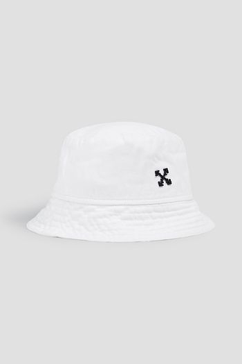 OFF-WHITE™ Appliquéd cotton-twill bucket hat