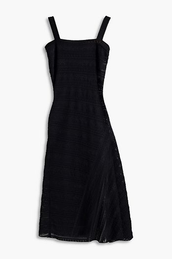 ALAÏA Strickkleid in Häkeloptik mit Pointelle-Besatz