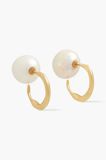 CORNELIA WEBB Gold-plated freshwater pearl earrings