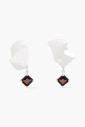 CORNELIA WEBB 24-karat gold-plated quartz earrings