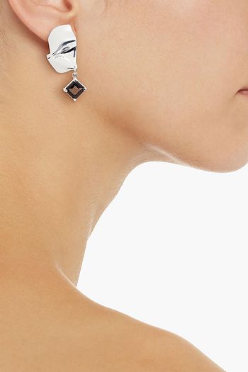 CORNELIA WEBB 24-karat gold-plated quartz earrings
