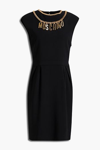 MOSCHINO Embellished crepe mini dress