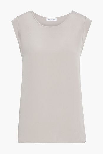 LORO PIANA Silk crepe de chine top