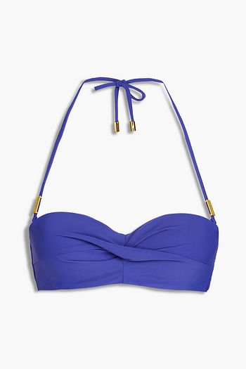 CALVIN KLEIN Twist-front bandeau bikini top