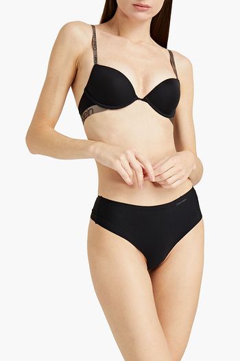 CALVIN KLEIN Stretch-cotton jersey balconette bra