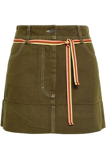 ACNE STUDIOS Dive Dye belted denim mini skirt