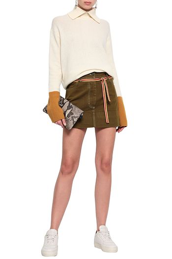 ACNE STUDIOS Dive Dye belted denim mini skirt