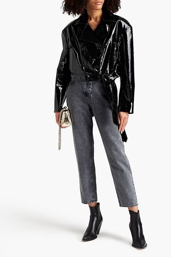 MAGDA BUTRYM Utah patent-leather biker jacket