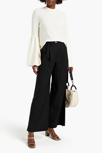 REJINA PYO Marta bow-detailed crepe top