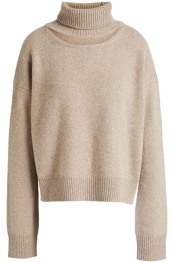 REJINA PYO Cutout cashmere and wool-blend turtleneck sweater