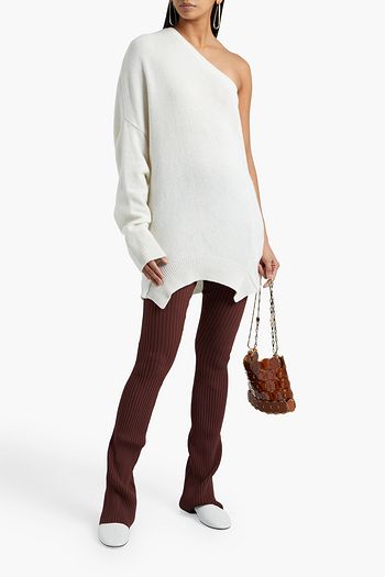 VALENTINO Oversized one-shoulder cashmere sweater