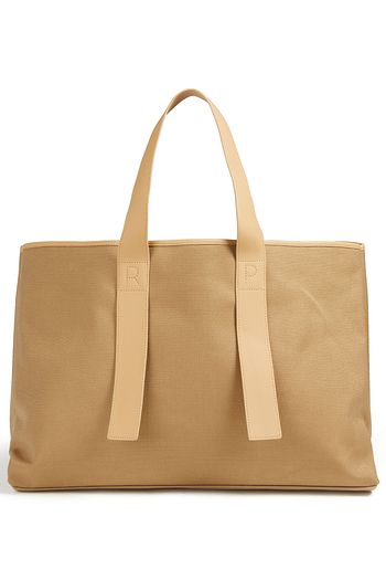 REJINA PYO Tote Bag aus Faille mit Kunstlederbesatz