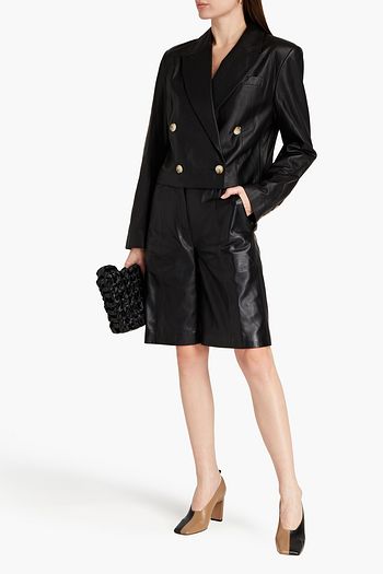 LOULOU STUDIO Kiltan Shorts aus Leder