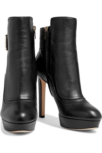 JIMMY CHOO Britney leather platform ankle boots