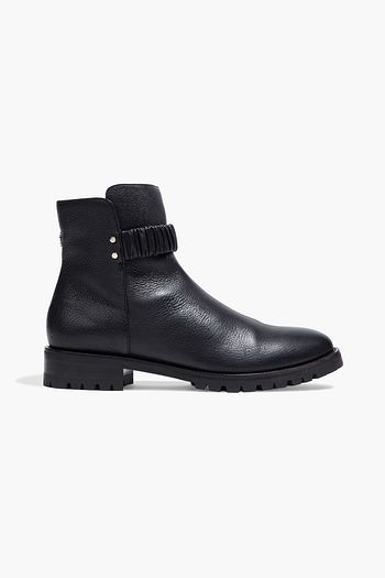 JIMMY CHOO Holst pebbled-leather ankle boots