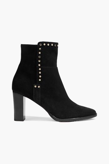 JIMMY CHOO Harlow 80 studded suede ankle boots