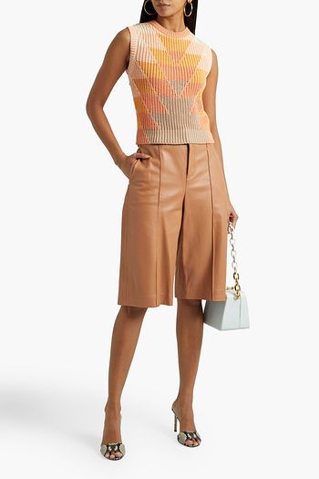 VALENTINO Intarsia cotton top