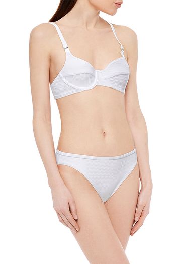 CALVIN KLEIN Stretch-piquè low-rise bikini briefs