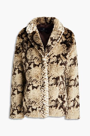 UNREAL FUR Snake-print faux fur jacket