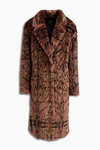 UNREAL FUR Mantel aus Kunstfell mit Leopardenprint