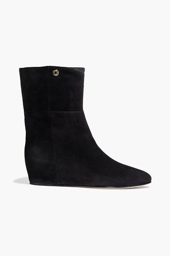 JIMMY CHOO Oxana suede wedge ankle boots