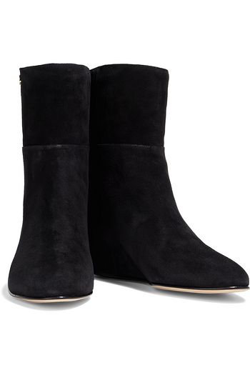 JIMMY CHOO Oxana suede wedge ankle boots