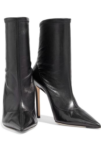 JIMMY CHOO Brin 100 stretch-leather sock boots