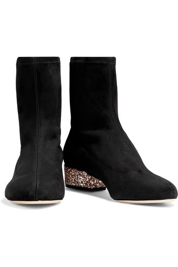JIMMY CHOO Maisie 35 stretch-suede sock boots