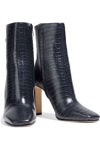 JIMMY CHOO Minori 100 croc-effect leather ankle boots