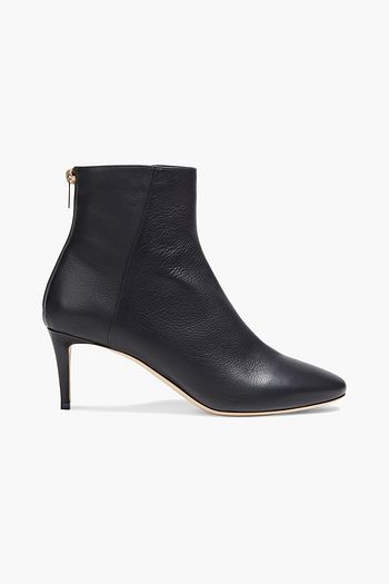JIMMY CHOO Duke 65 pebbled-leather ankle boots