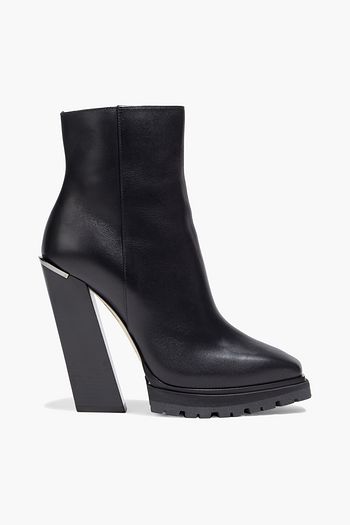 JIMMY CHOO Madra 130 leather platform ankle boots