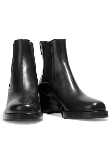 VALENTINO GARAVANI Vlogo leather ankle boots