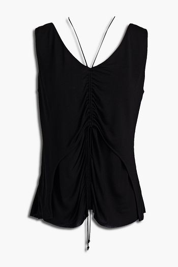HELMUT LANG Ruched jersey tank