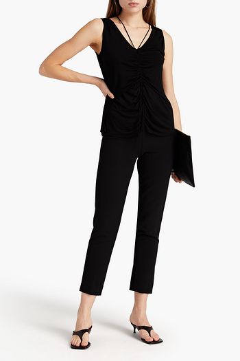 HELMUT LANG Ruched jersey tank