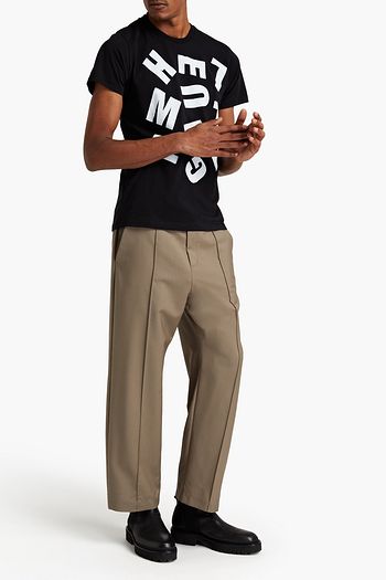 HELMUT LANG Printed cotton-jersey T-shirt