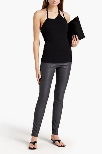 HELMUT LANG Stretch-leather leggings