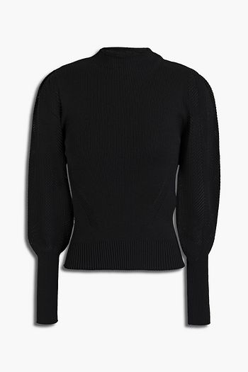 DIANE VON FURSTENBERG Catherine metallic ribbed wool-blend sweater