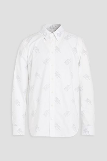 HELMUT LANG Printed cotton-poplin shirt