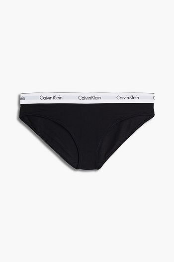 CALVIN KLEIN Cotton-blend jersey mid-rise briefs