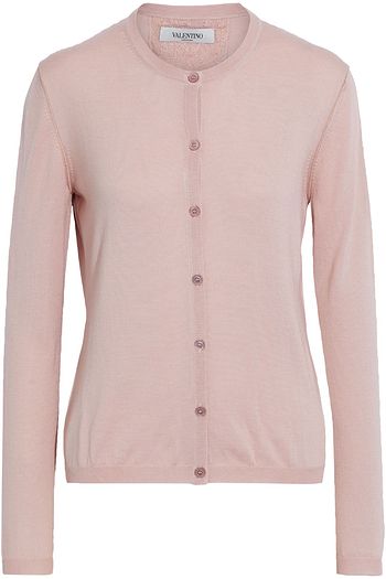 VALENTINO Cashmere and silk-blend cardigan