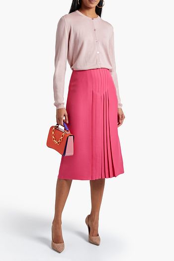 VALENTINO Cashmere and silk-blend cardigan