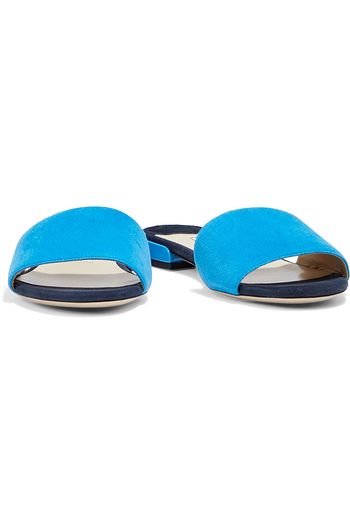 JIMMY CHOO Joni two-tone suede slides
