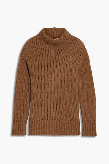 VALENTINO Camel hair turtleneck sweater