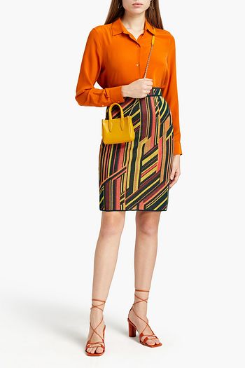 M MISSONI Metallic jacquard-knit skirt