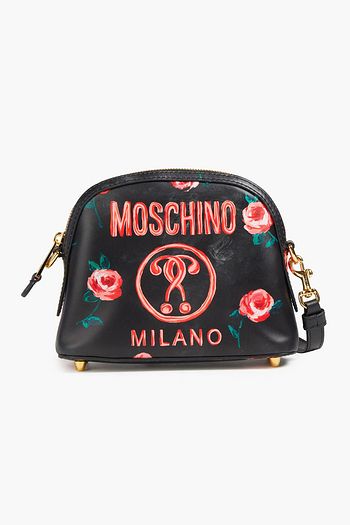 MOSCHINO Printed leather shoulder bag